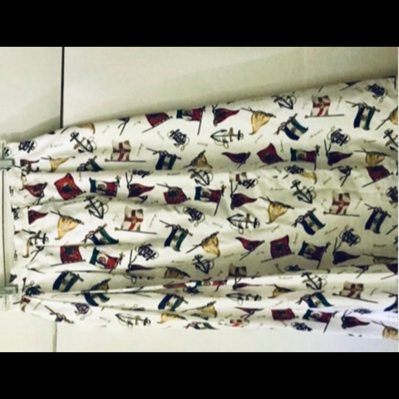 Cottage Tailor World Flags Skirt size 8 Orig Owner Summer - Picture 1 of 16